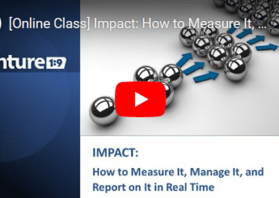 Impact: How to Measure It, Manage It, and Report on It in Real Time