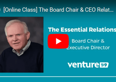 The Essential Relationship: Board Chair, Executive Director & Your Ministry