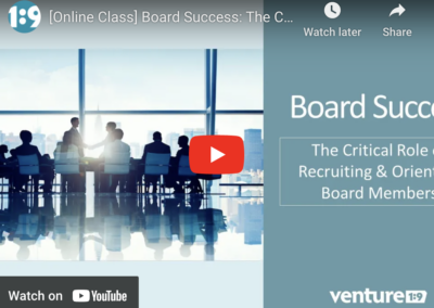 Board Success: The Critical Role of Recruiting & Orienting New Members